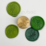 Fern Wax Stamp with Wooden Handle