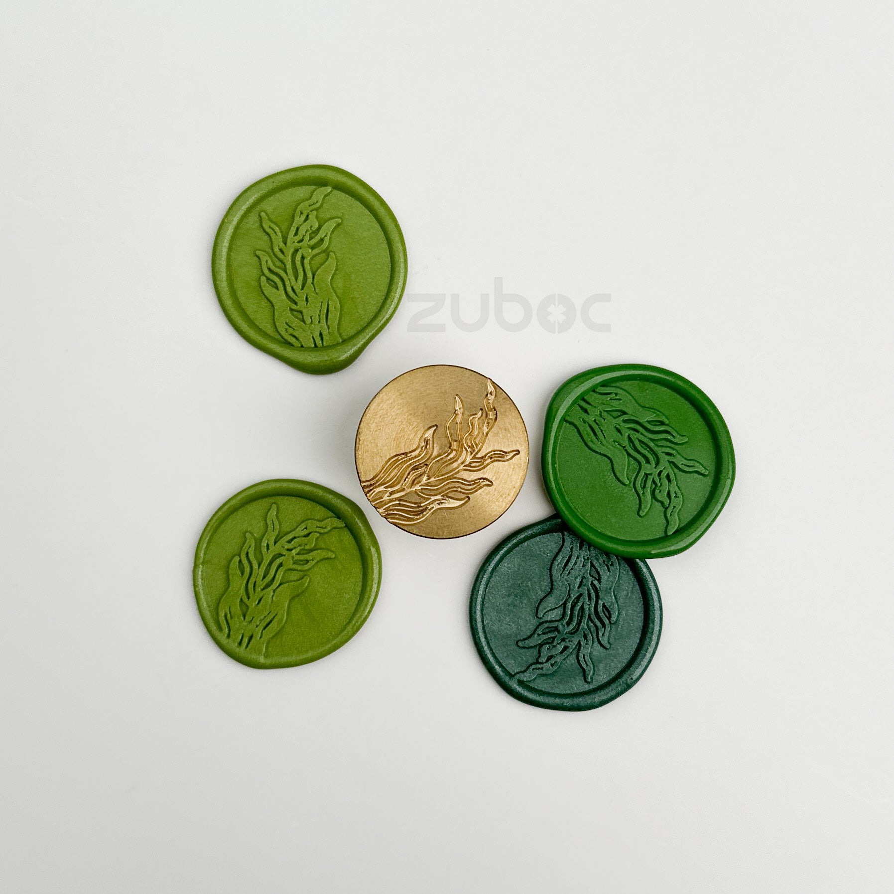 Fern Design Wax Stamp Head Only