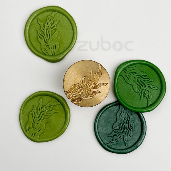 Fern Design Wax Stamp Head Only