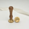 Flower Basket Wax Stamp with Wooden Handle