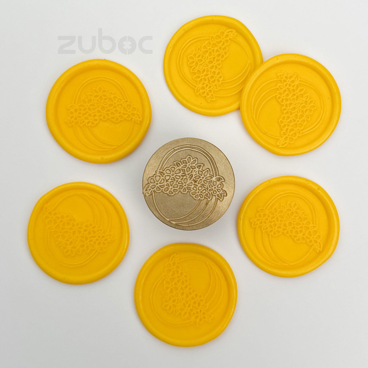 Flower Basket Wax Stamp Head Only
