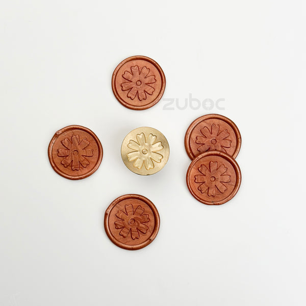 Flower Wax Stamp Head Only