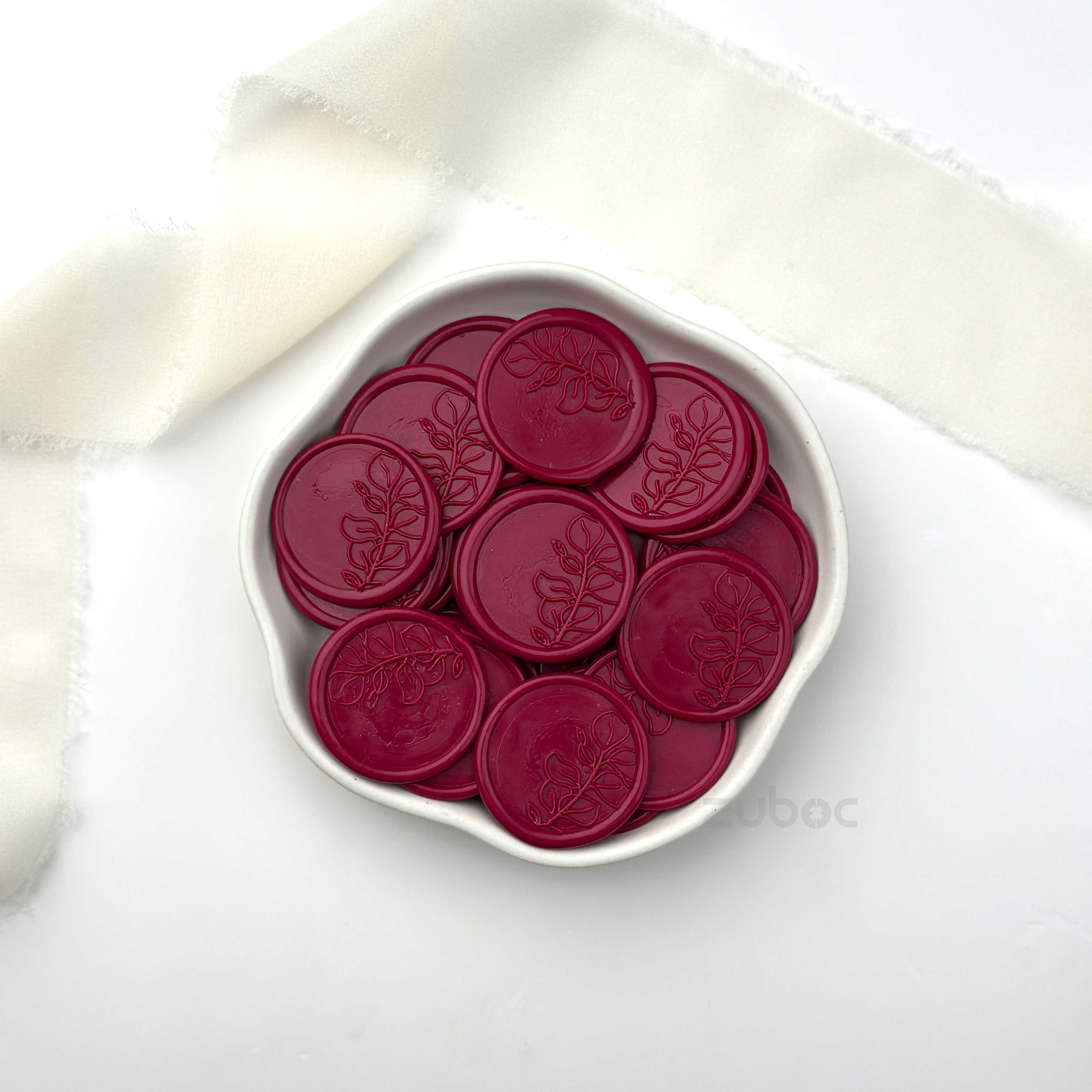 Foliage Wax Seal - Magenta (Set of 5)