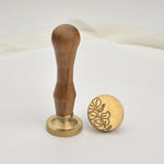 Foliage Wax Stamp with Wooden Handle