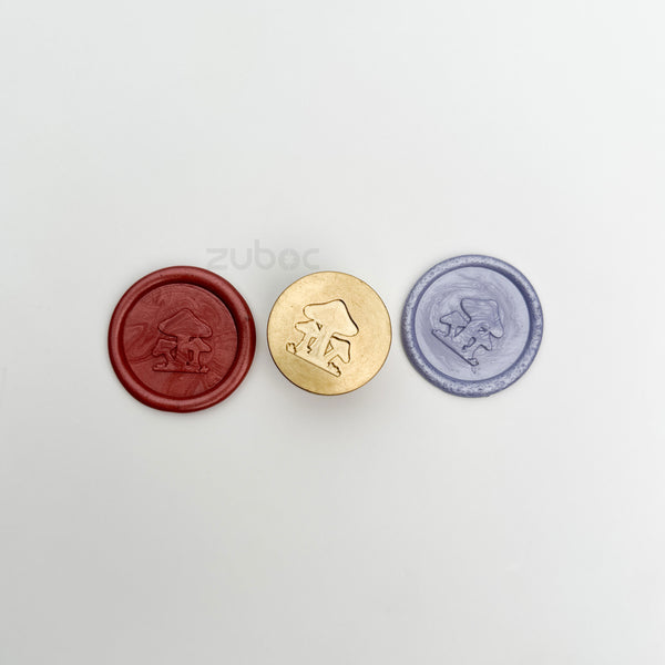 Forest Mushroom Wax Stamp Head Only