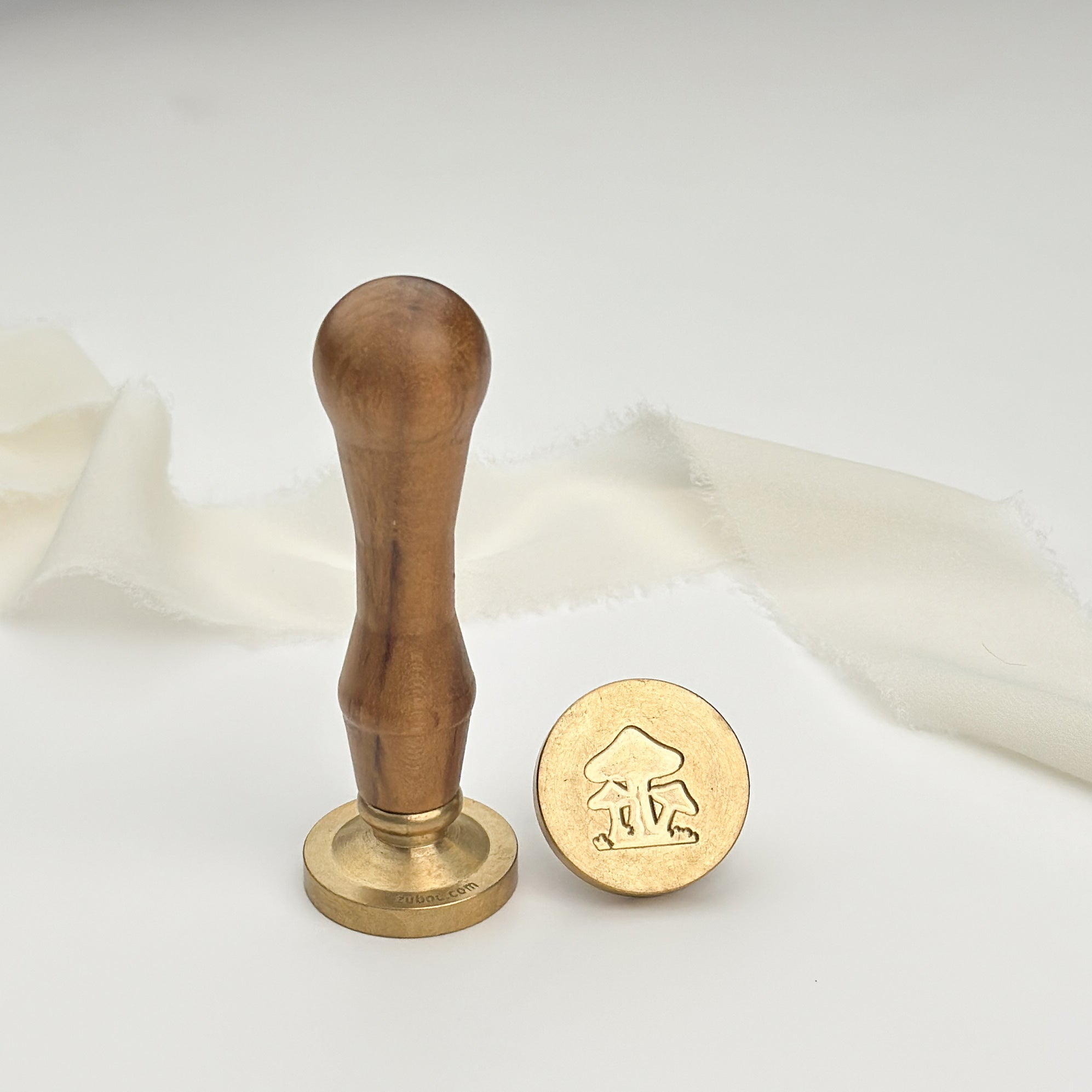 Forest Mushroom Wax Stamp with Wooden Handle