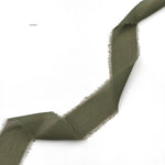 Georgette Dusty Olive Ribbon (5mtr)