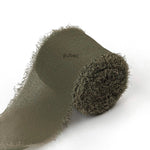 Georgette Dusty Olive Ribbon (5mtr)