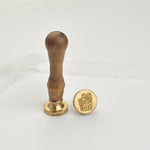 Gift Wax Stamp with Wooden Handle