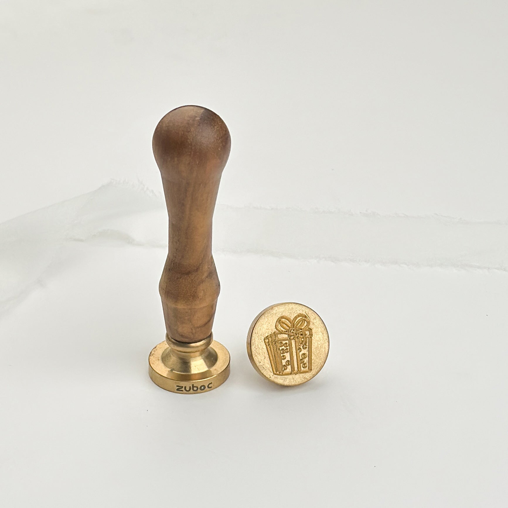 Gift Wax Stamp with Wooden Handle