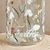 Customised Glass tumbler with bamboo lid & Straw