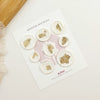 Gold foil wax seals Stickers for Invitations (Set of 8)