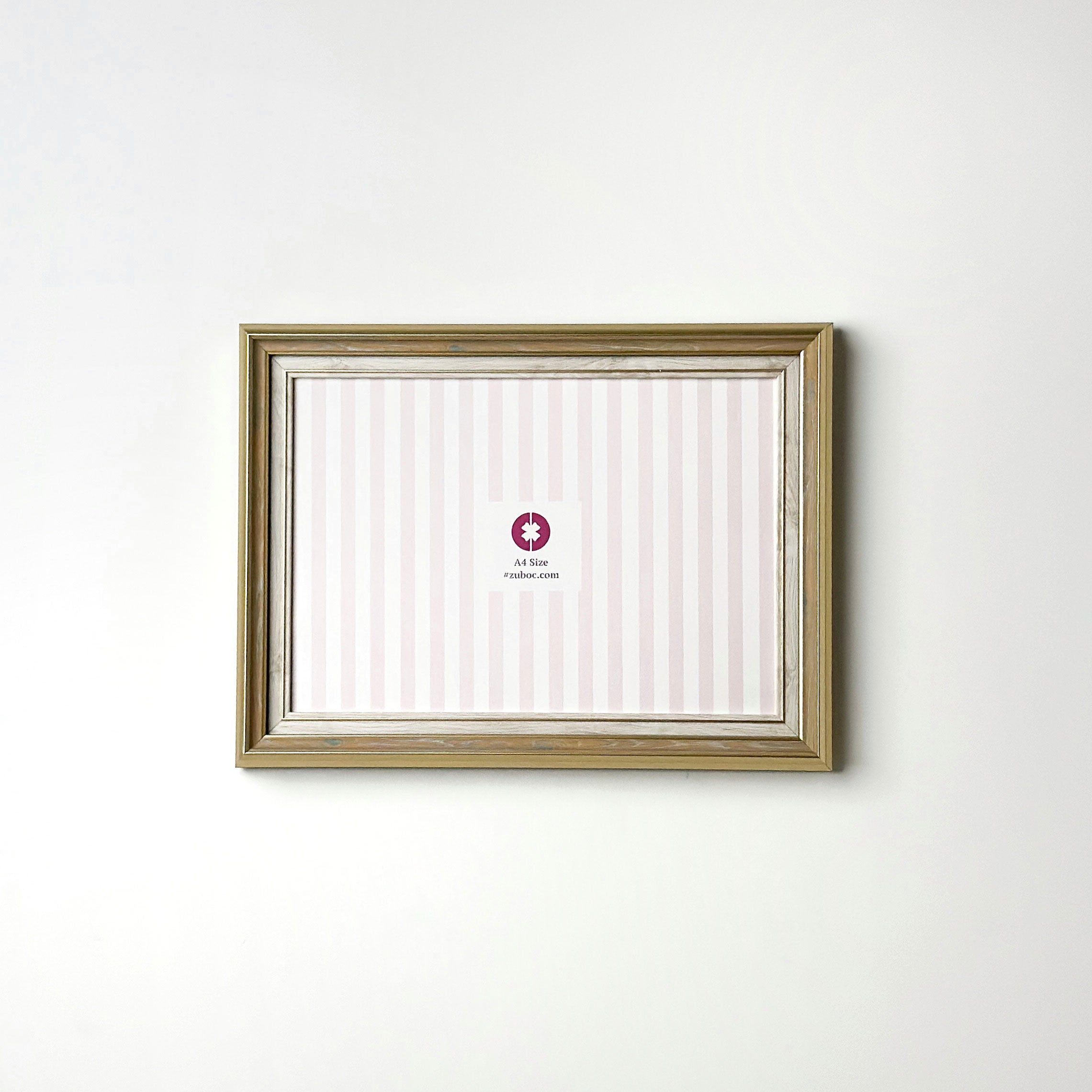 1” Golden Vintage Photo Frame (A4)