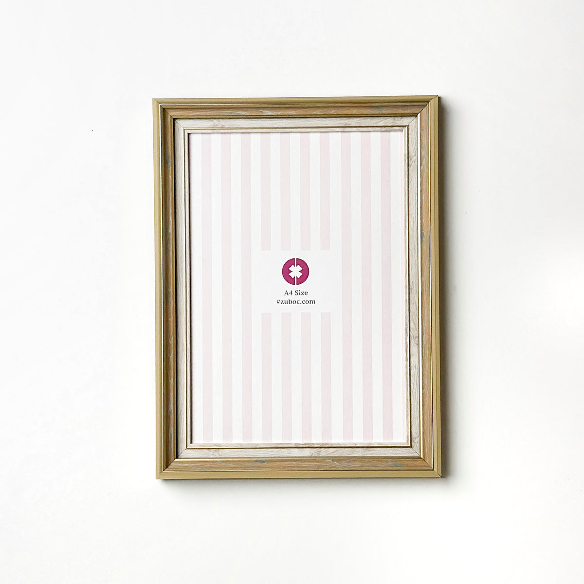 Golden Vintage Photo Frame (1”, A4)