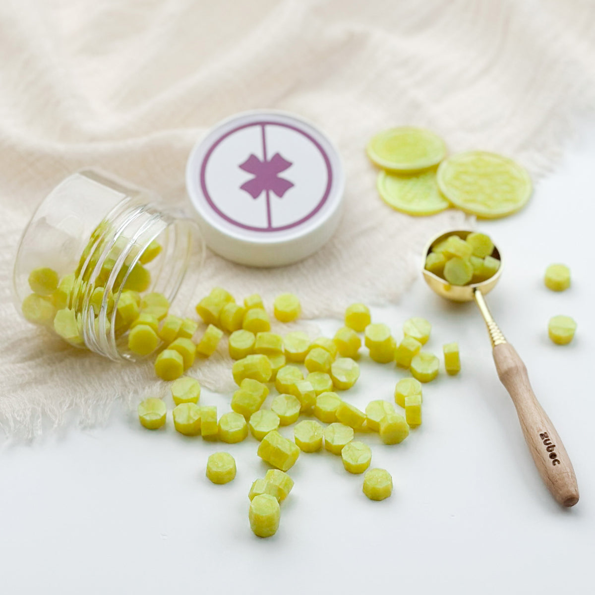 Green Yellow Sealing Wax Beads 30g