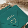 Eid Special Gold Foil Green Envelope (Set of 10)