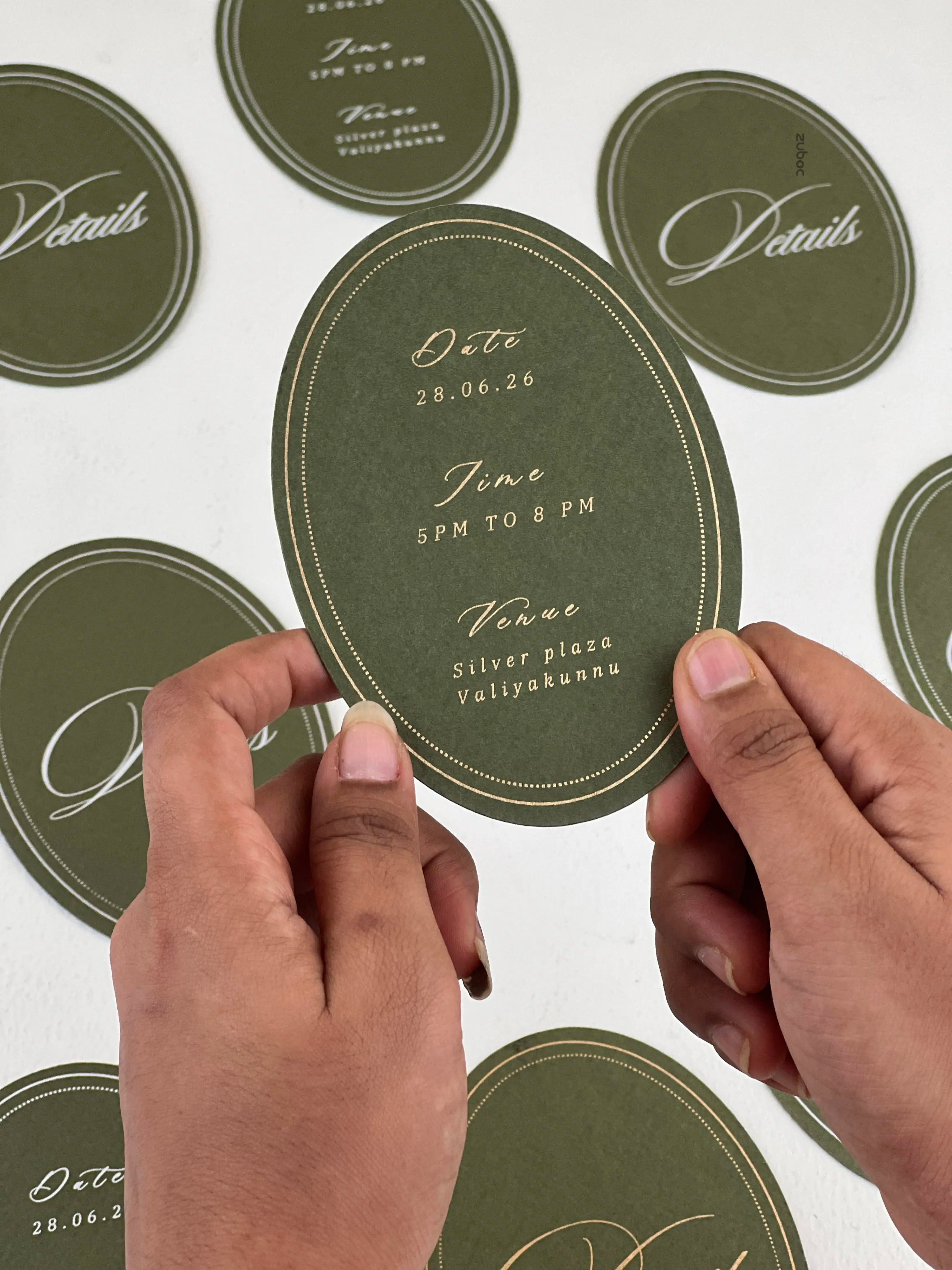 Olive Heirloom Wedding Invitation (Set of 50)