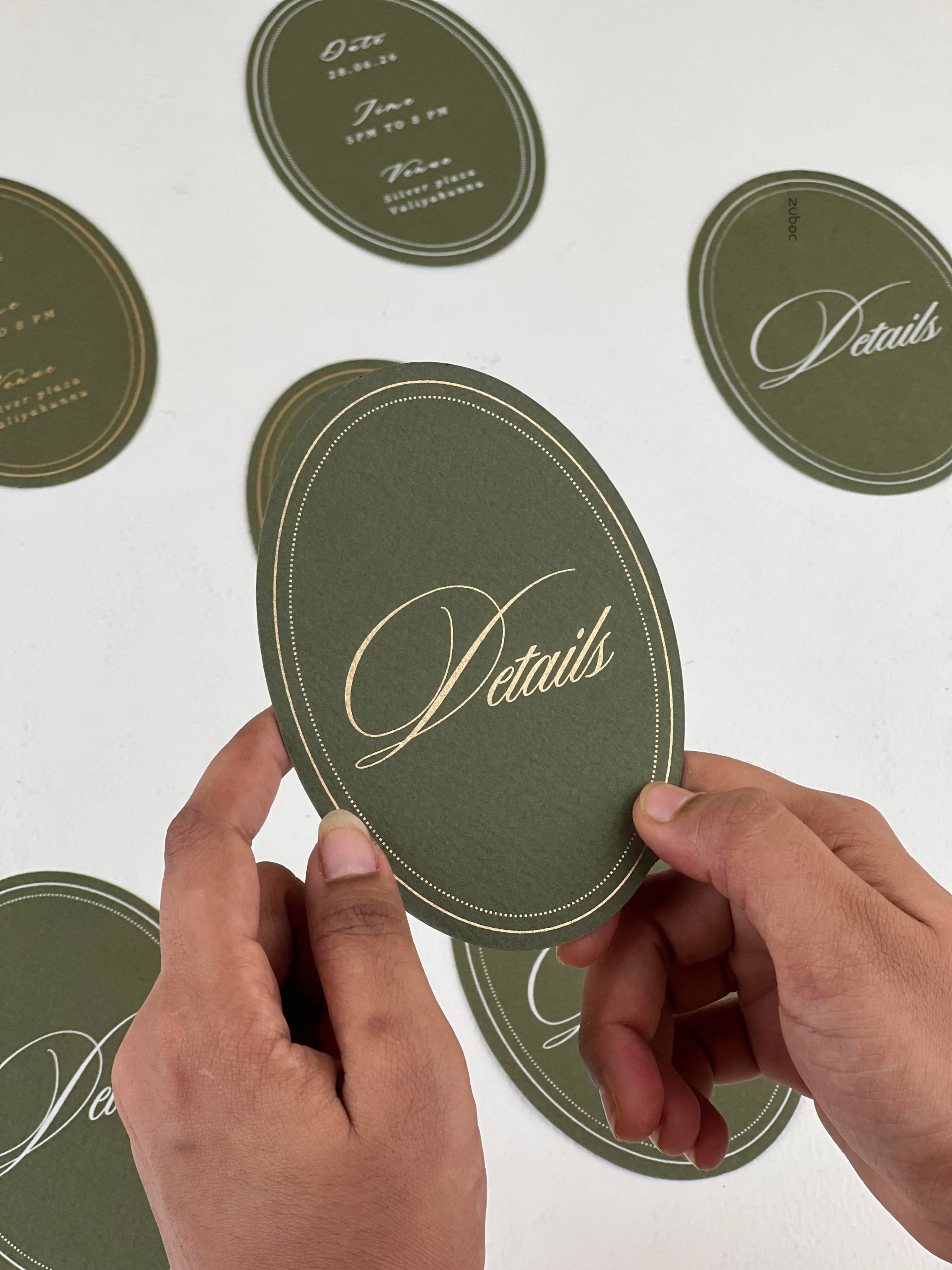 Olive Heirloom Wedding Invitation (Set of 50)