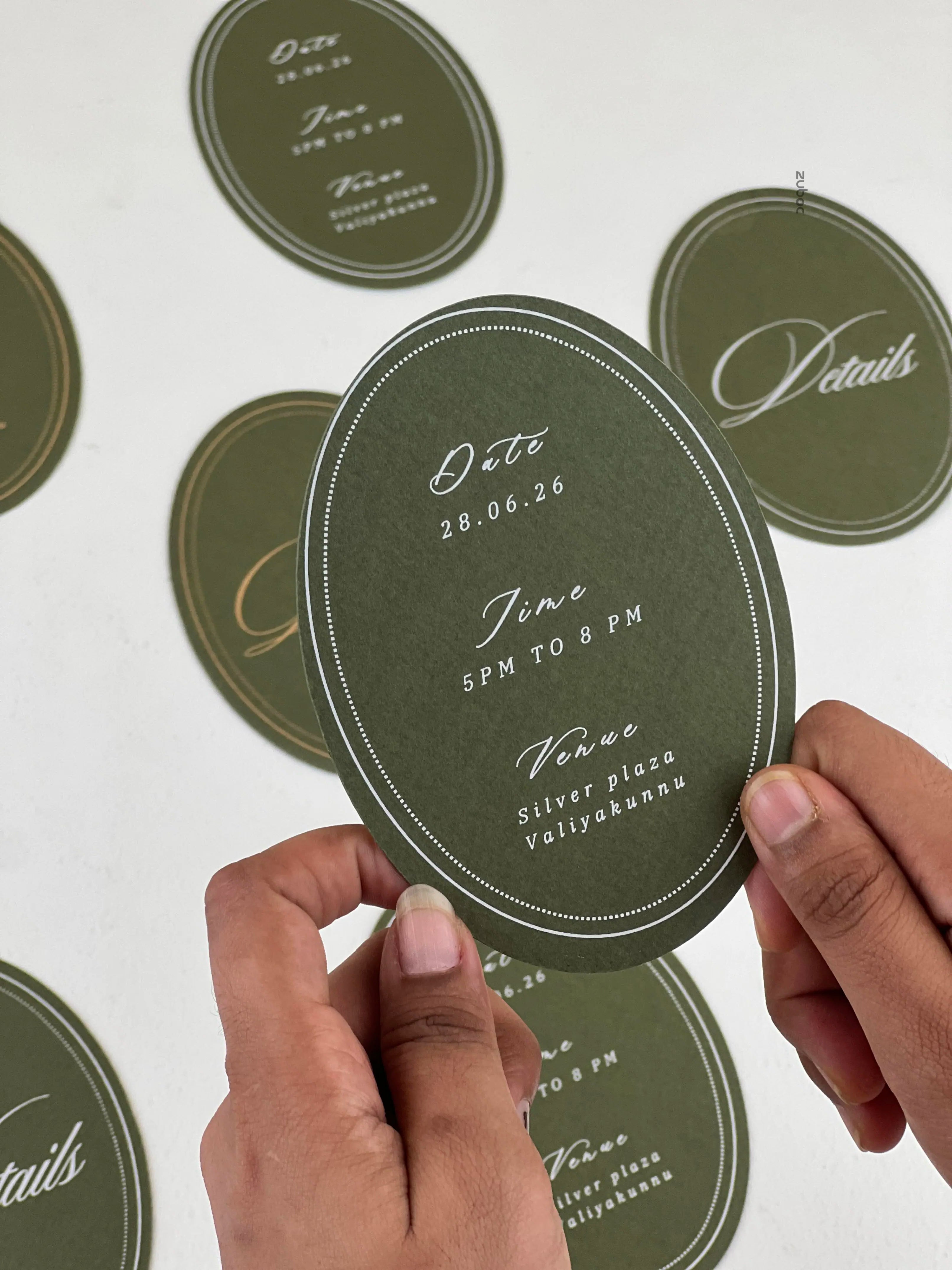 Olive Heirloom Wedding Invitation (Set of 50)