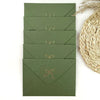Gold Foil Invitation Envelope with Design (Set of 5)