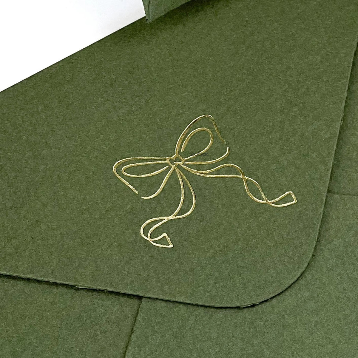 Gold Foil Invitation Envelope with Design (Set of 5)