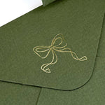 Gold Foil Invitation Envelope with Design (Set of 5)