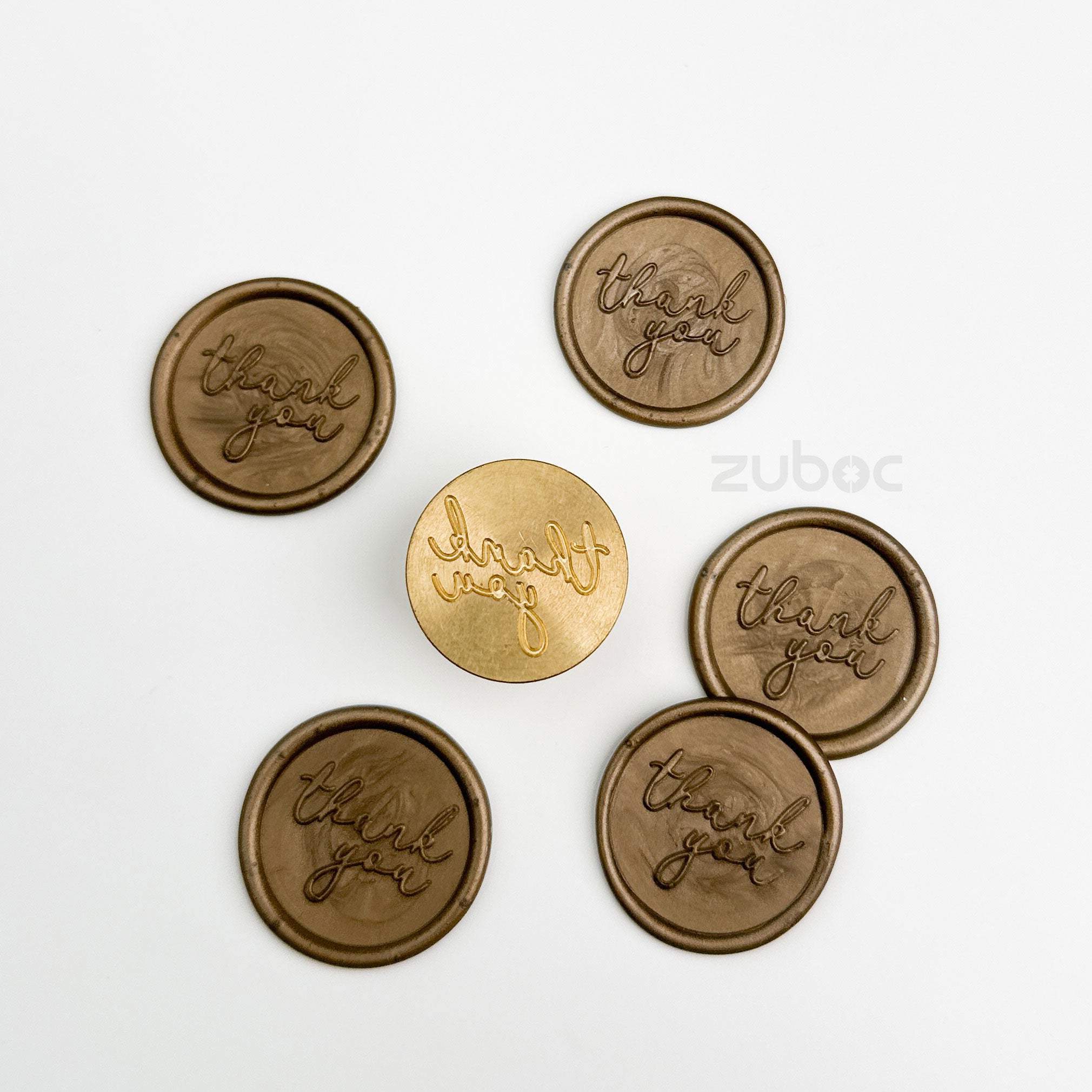 Handwritten Thank You Wax Stamp Head Only