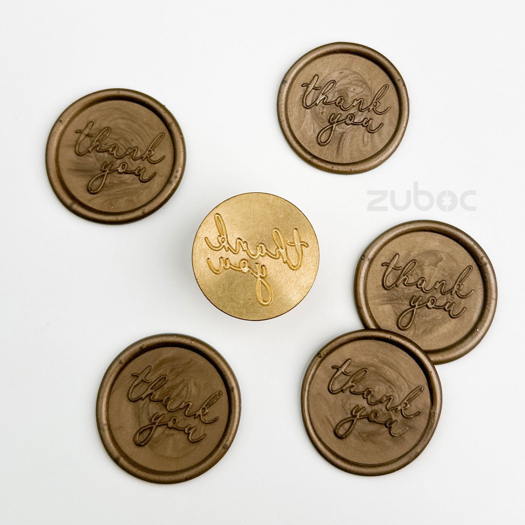 Brown wax stamp for DIY projects