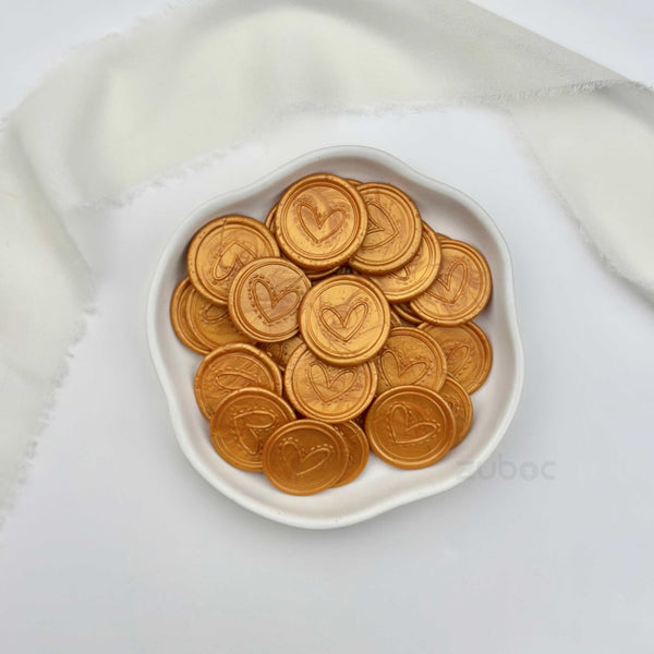 Heart Wax Seal for Invitations (Set of 5)