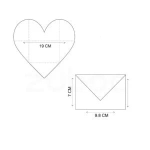 Heart Design Money / Gift Envelope (Set of 5)