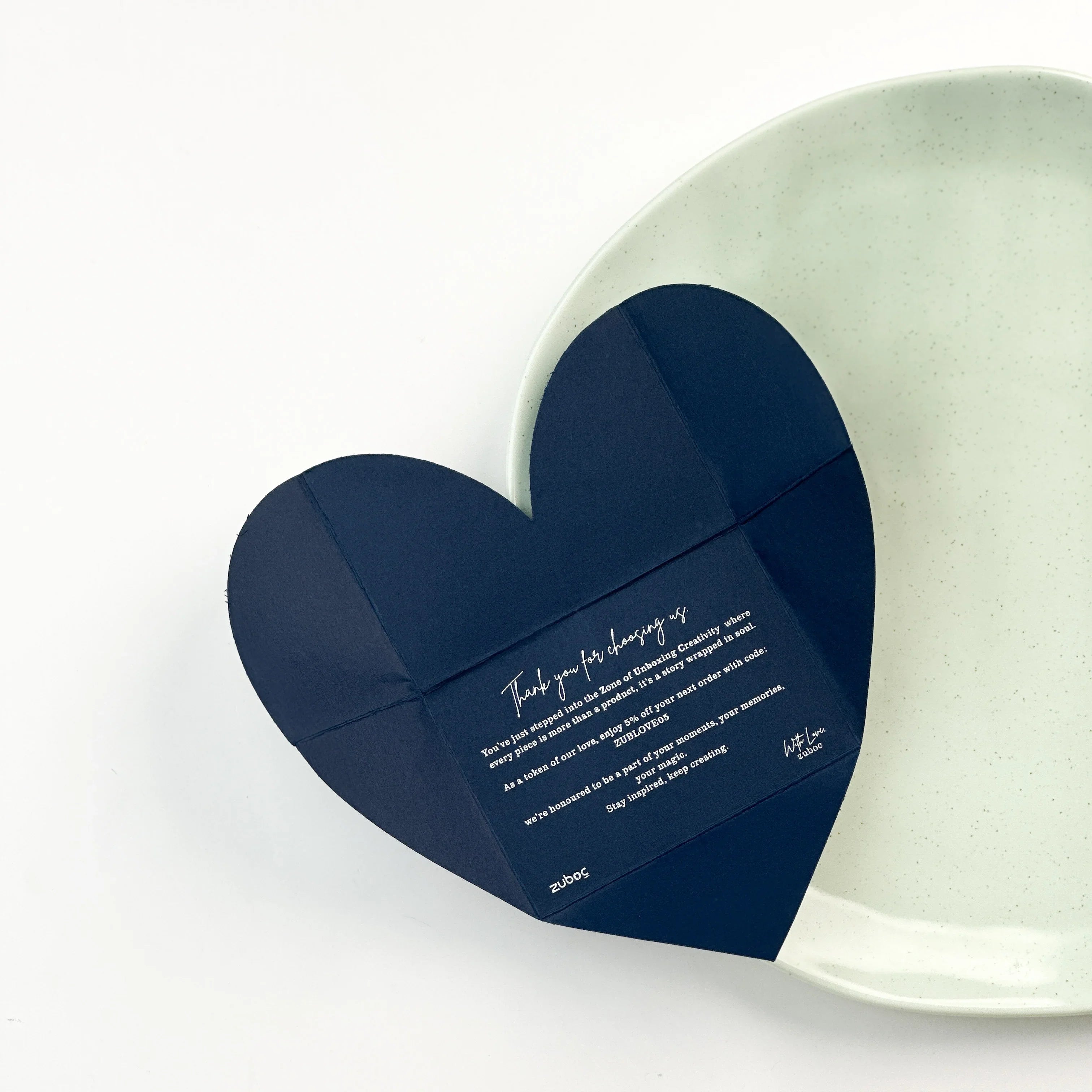 Heart Envelope with Custom "Thank You" Note (set of 50)