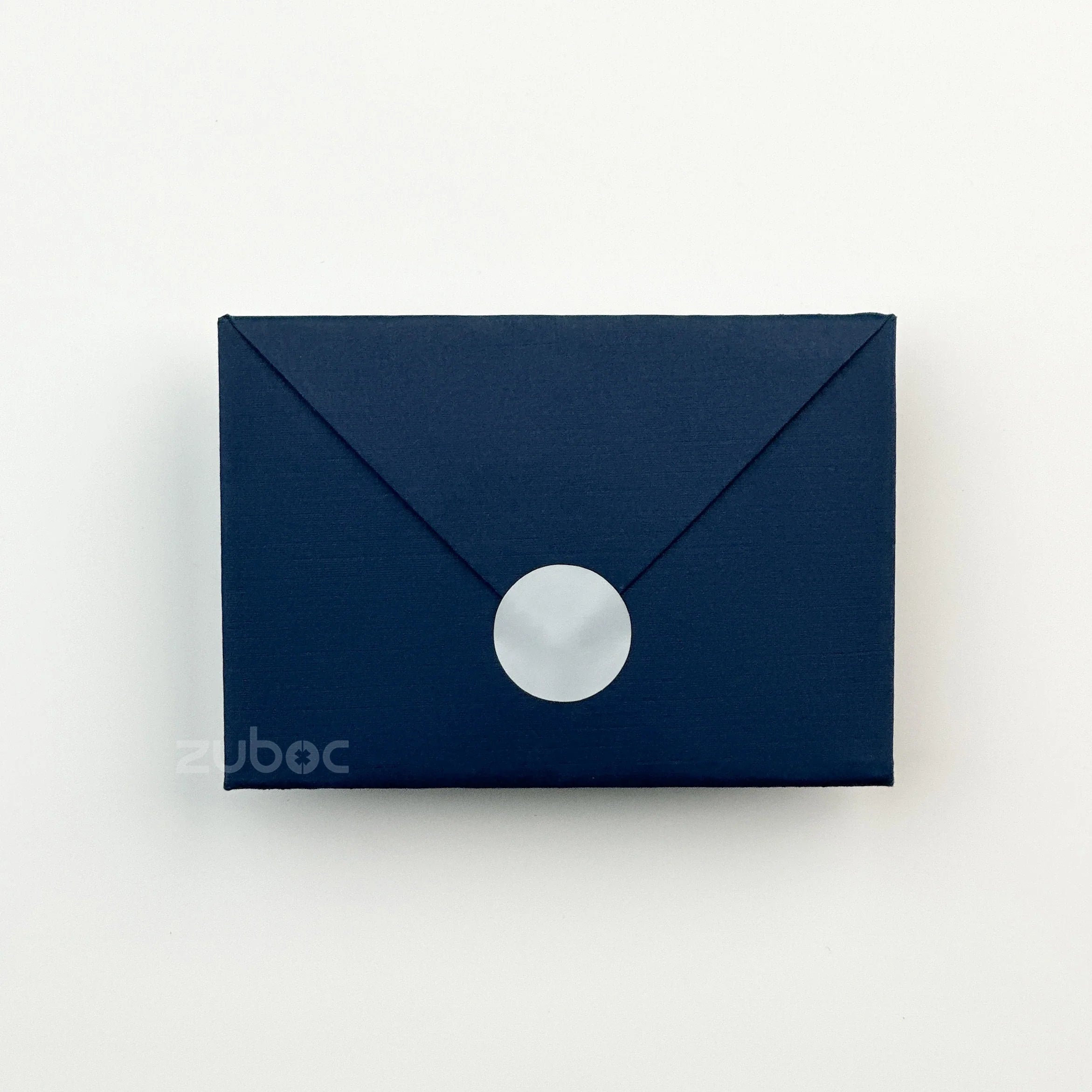 Premium heartfold envelopes in maroon and navy blue with screen-printed message ? ideal for corporate gifting and branding by Zuboc.