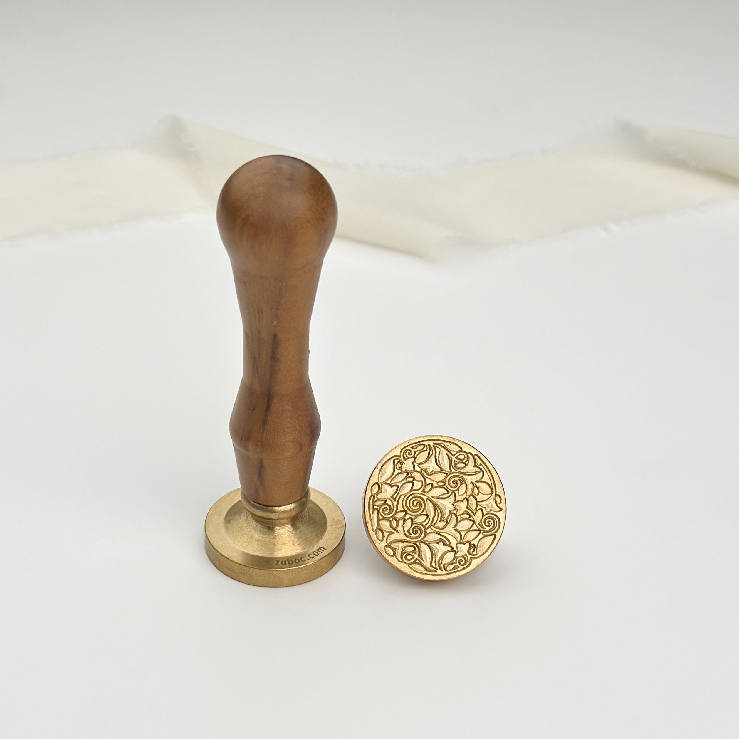 Henna Design Wax Stamp with Wooden Handle