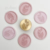 Hibiscus Leaf Wax Stamp with Wooden Handle
