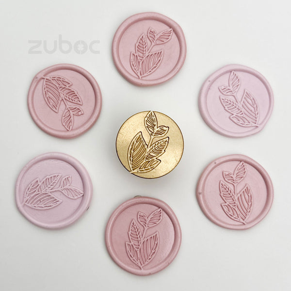 Hibiscus Leaf Wax Stamp Head Only