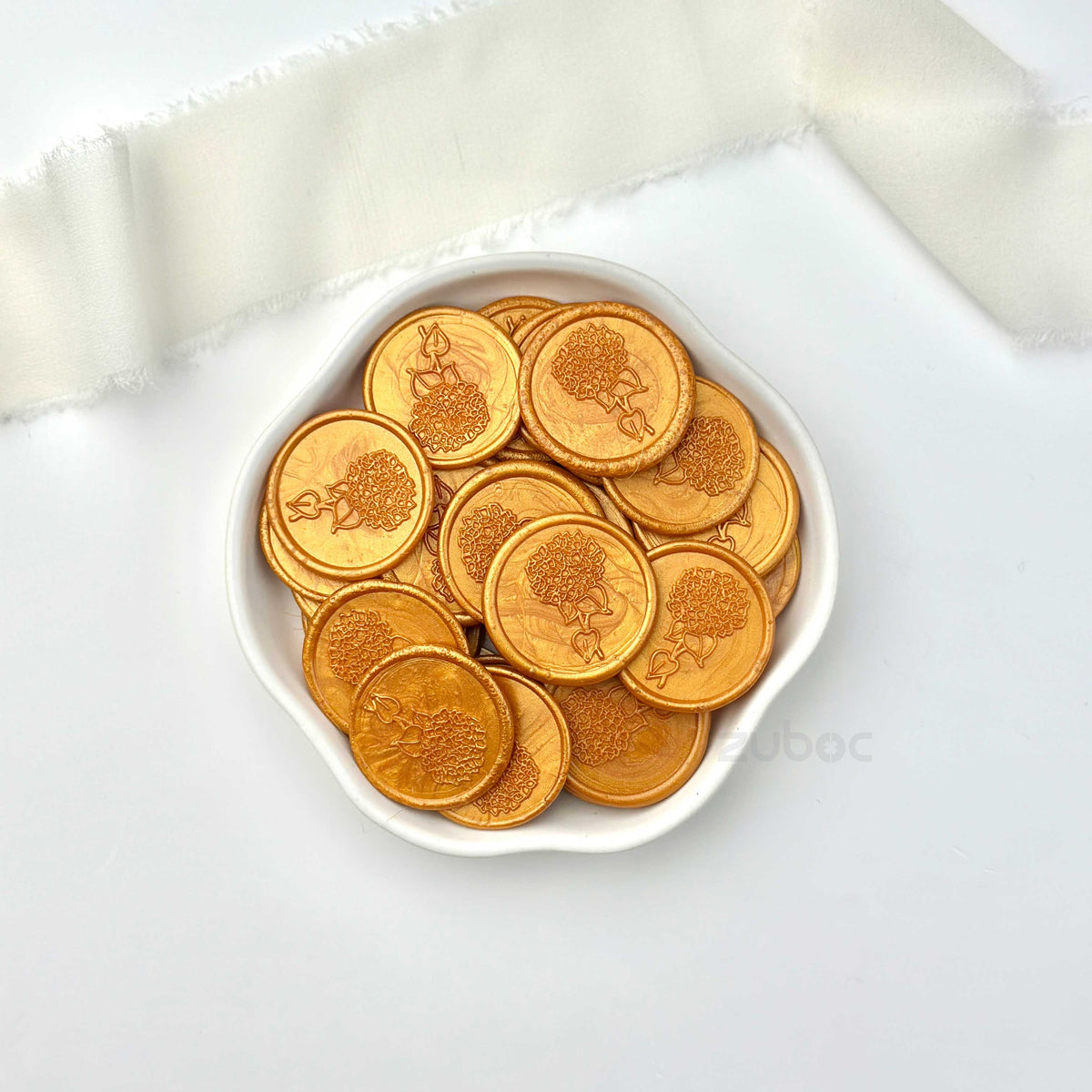 Hydrangea Wax Seal for Invitations (Set of 5)