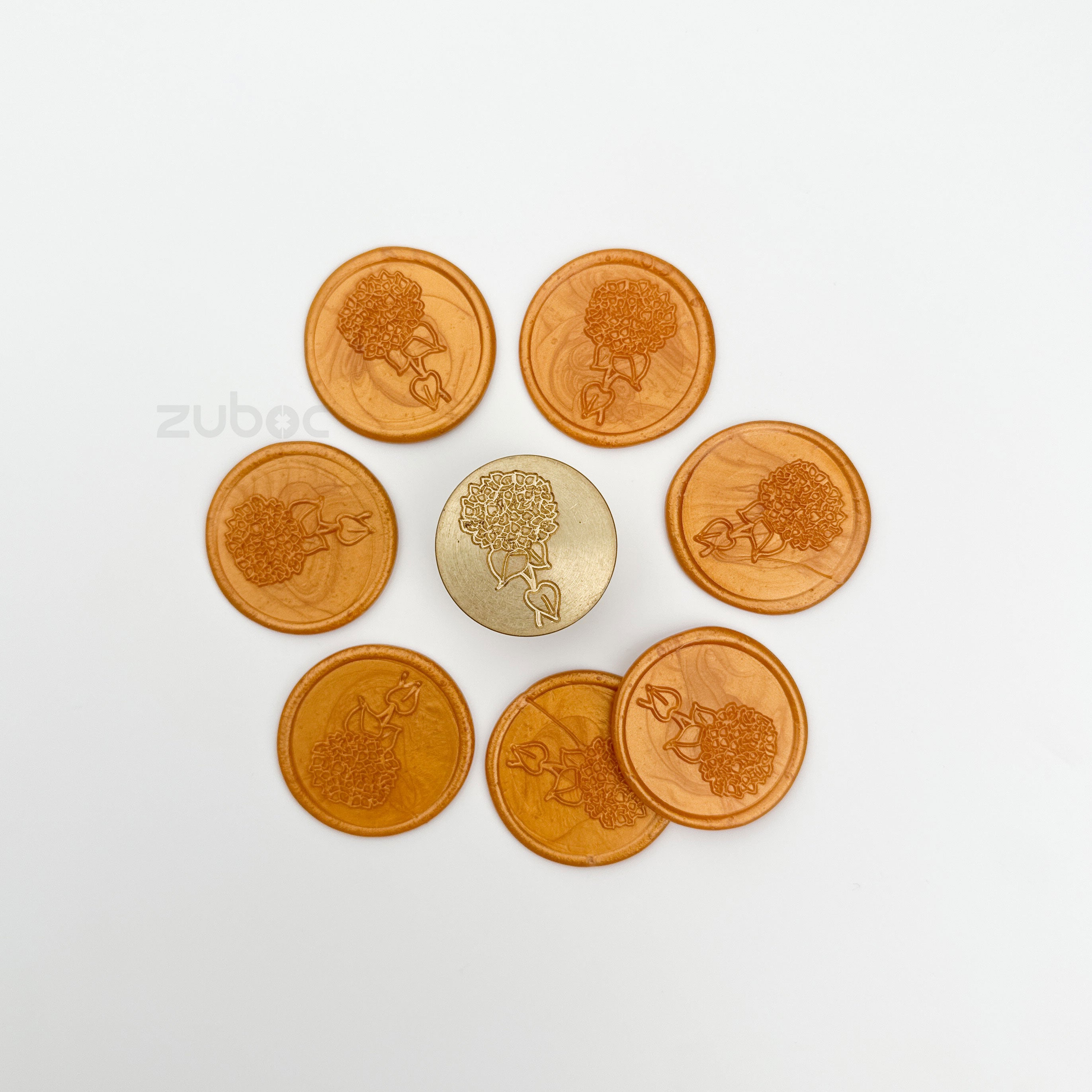 Hydrangea Wax Stamp Head Only
