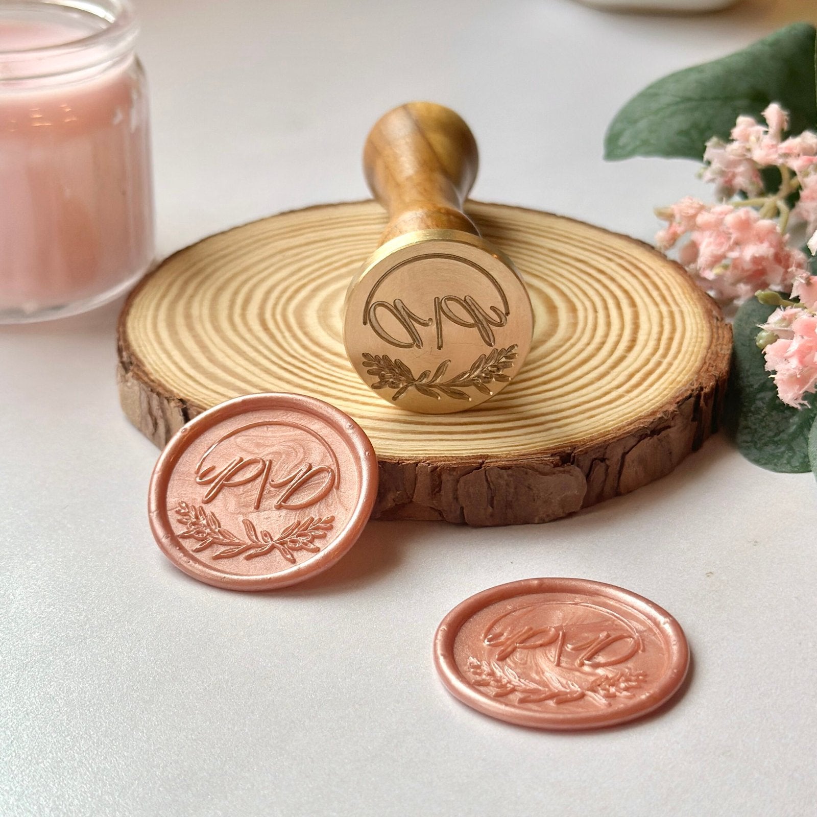 Personalized -Wedding Monogram Wax Stamp