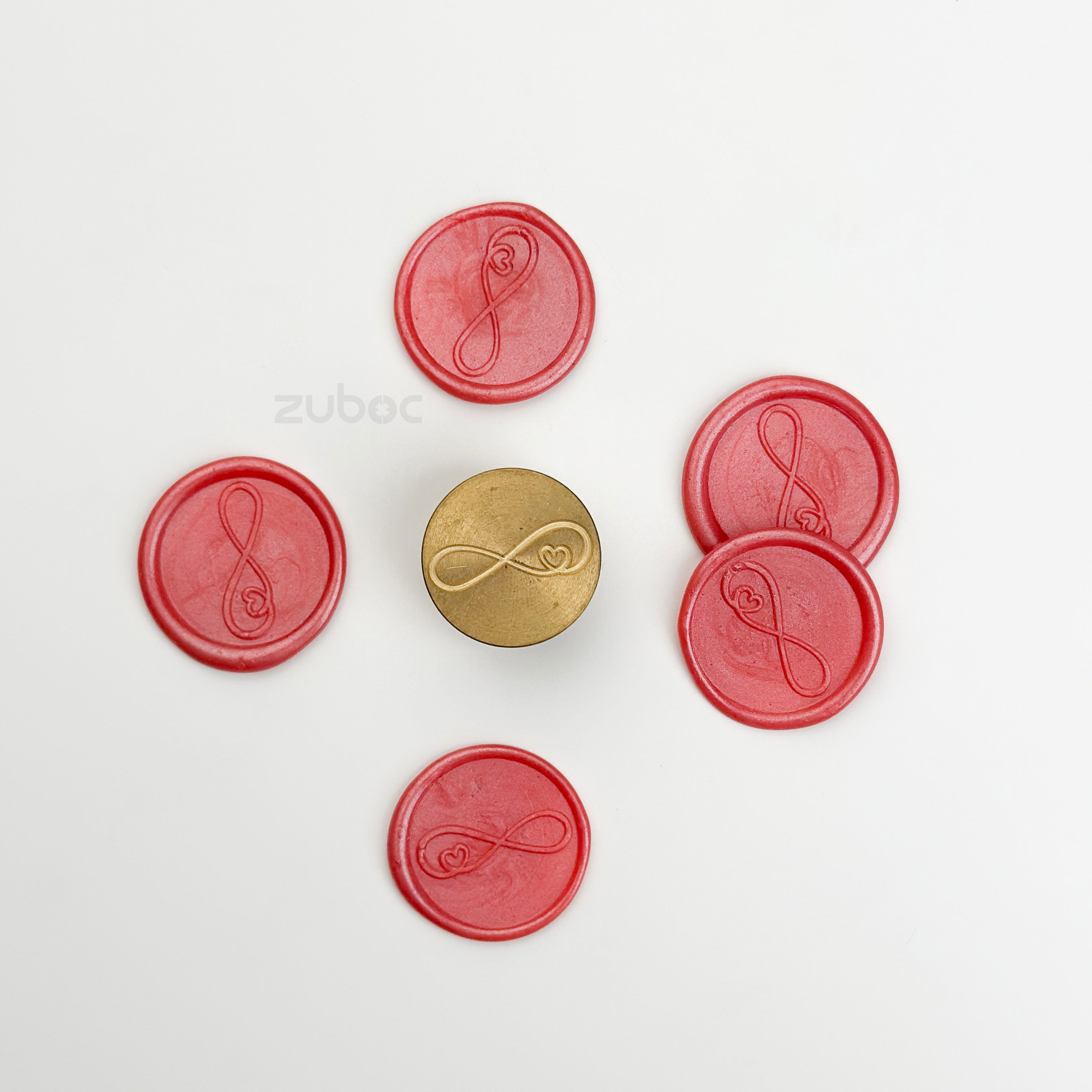 Infinity Love Wax Stamp with Wooden Handle