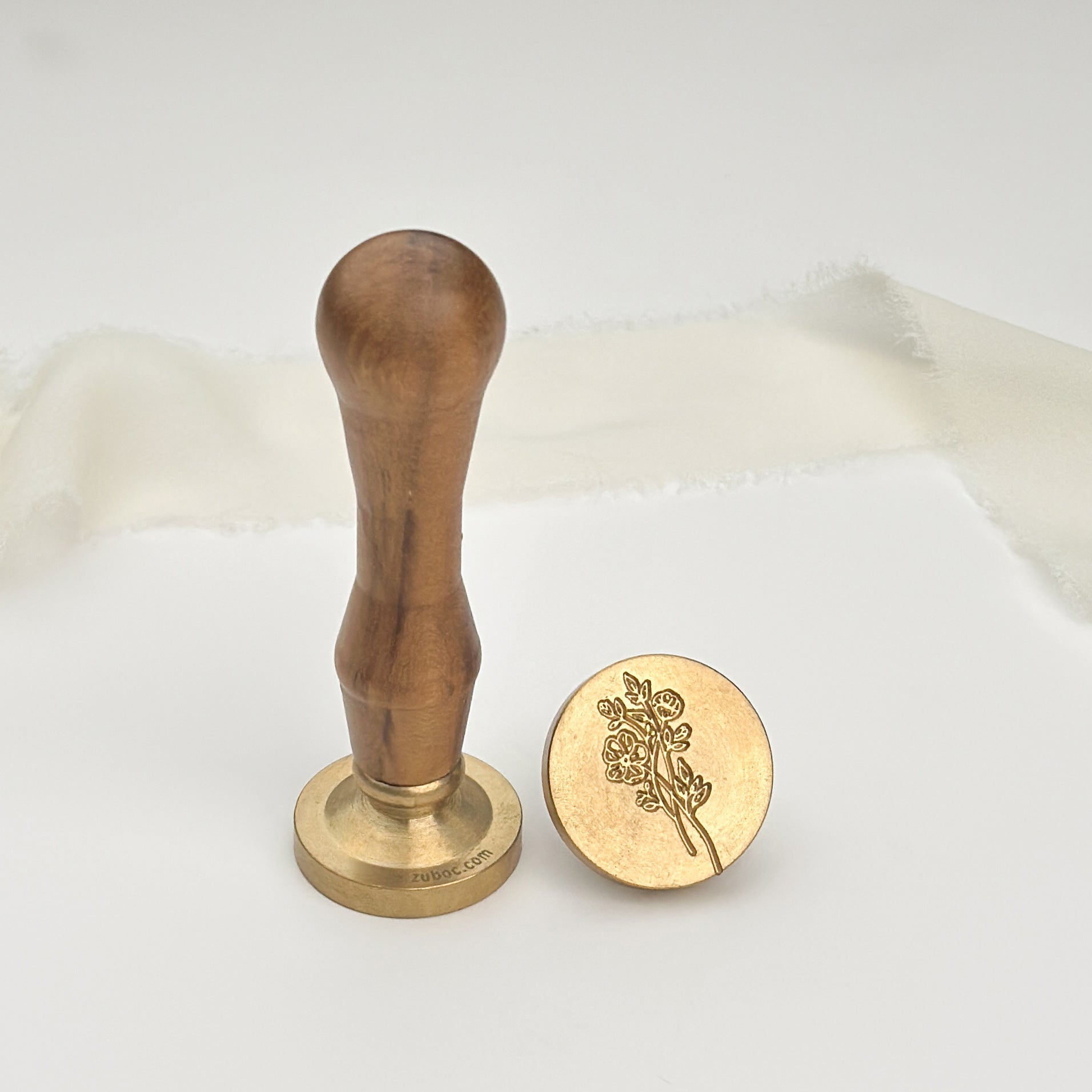 Inflorescence Wax Stamp with Wooden Handle