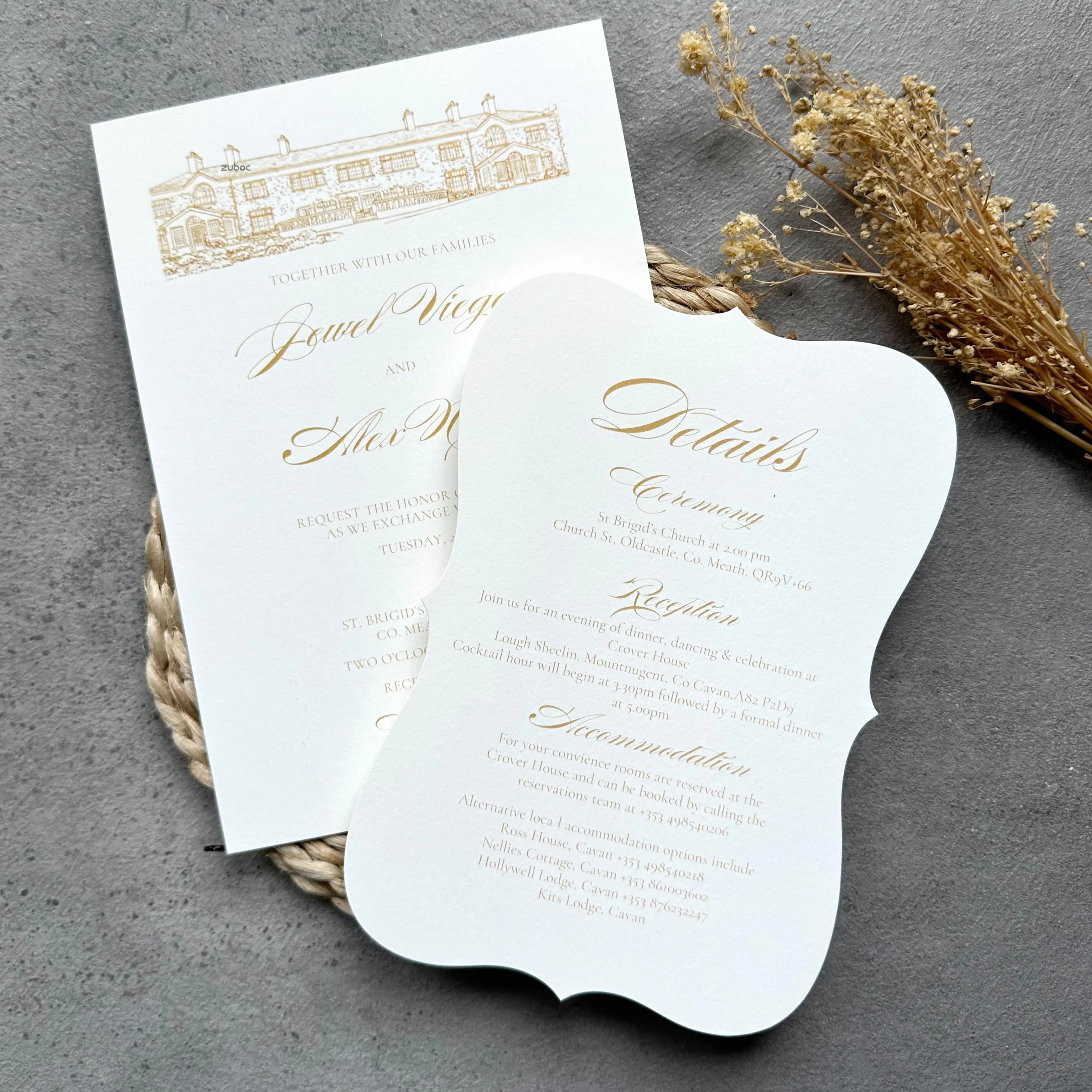 Ever & Ever Wedding Invitation suits (Set of 50)