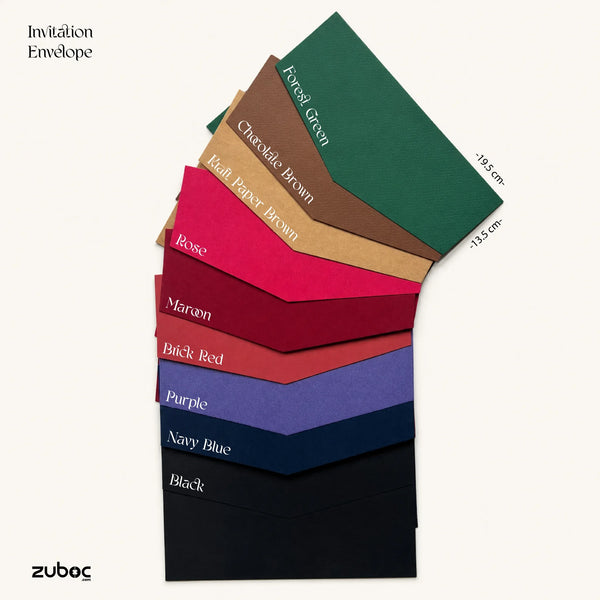 Invitation Envelope - 19.5 *13.5 CM (Set of 5)