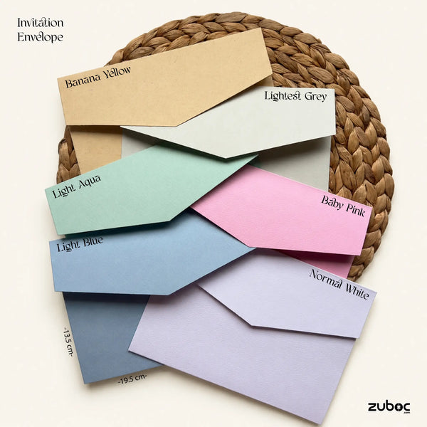 Invitation Envelope - 19.5 *13.5 CM (Set of 5)