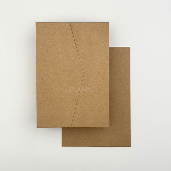 Chocolate brown invitation envelope C5 for scrapbooking