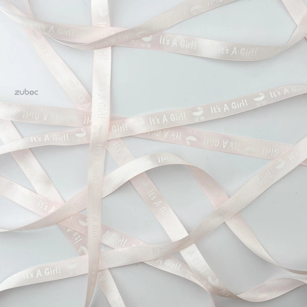 It's a Girl Satin Ribbon (45mtr)