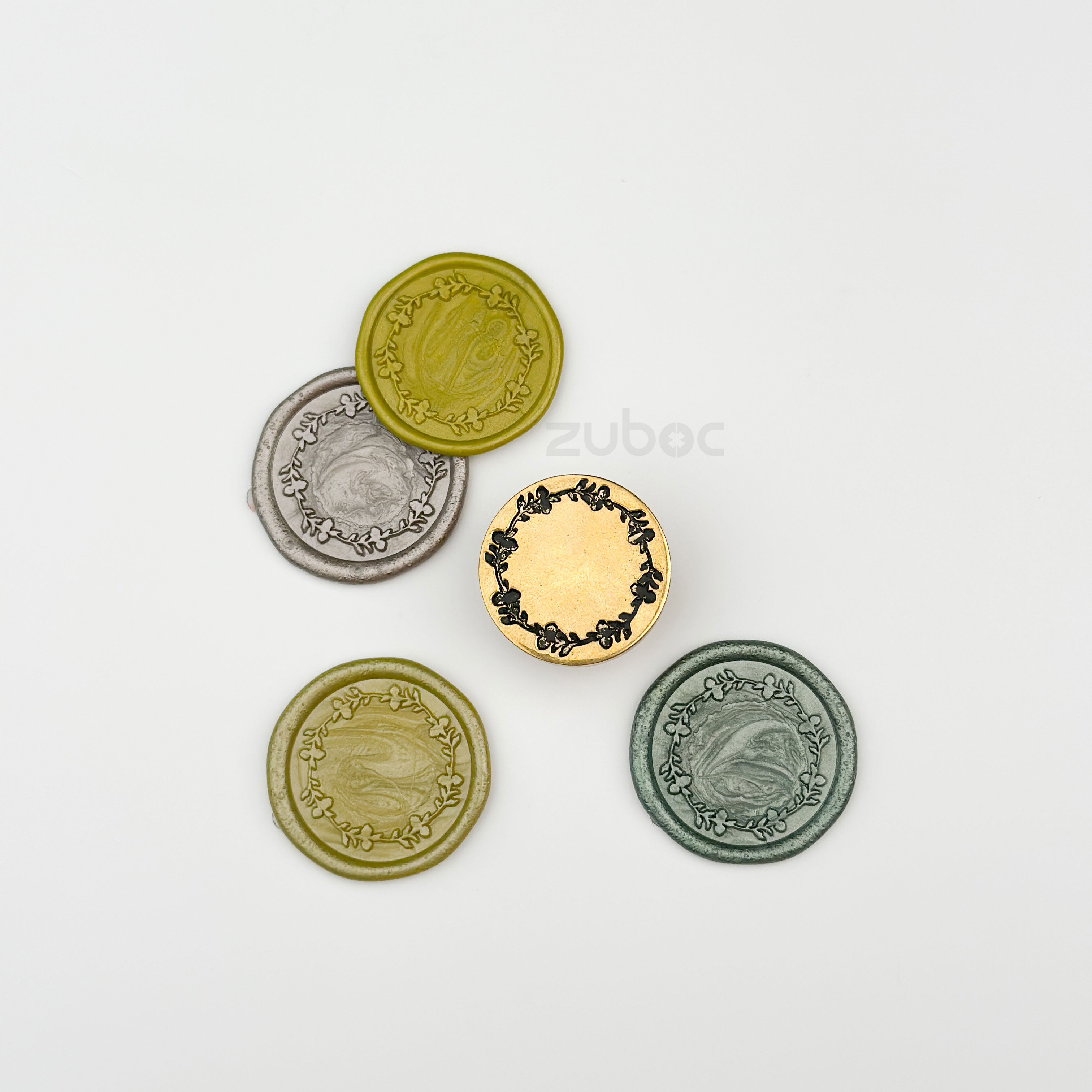 Jasmine Wreath Wax Stamp Head  Only