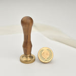 Laurel Wax Stamp with Wooden Handle