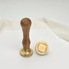 Leaf Wreath Wax Stamp with Wooden Handle