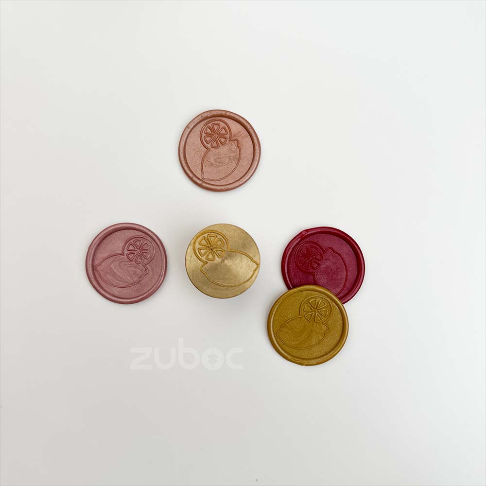 Lemon-1 Wax Stamp with Wooden Handle