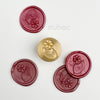 Lemon-2 Wax Stamp with Wooden Handle
